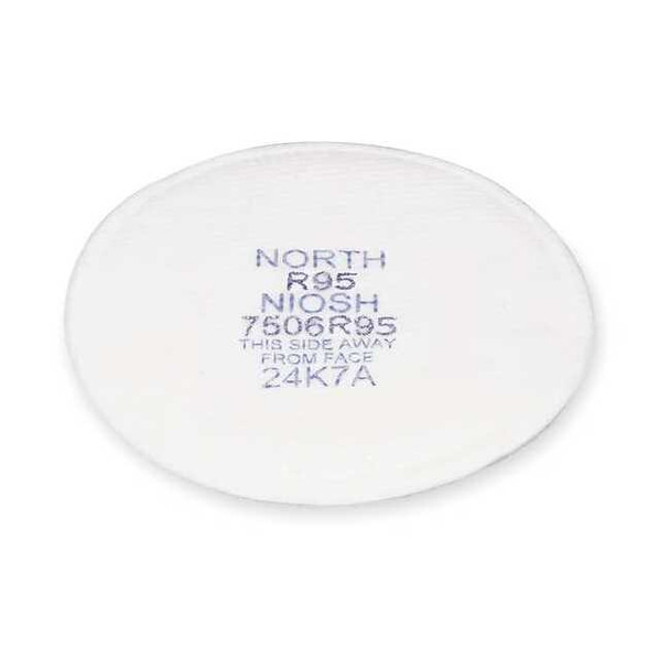 Filter, N, White, Not Threaded, North Full or Half Mask Respirators