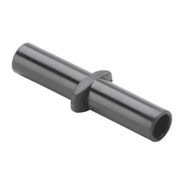 Push-Fit Union Fitting, Fiberglass-Reinforced Nylon, Black, 10 PK