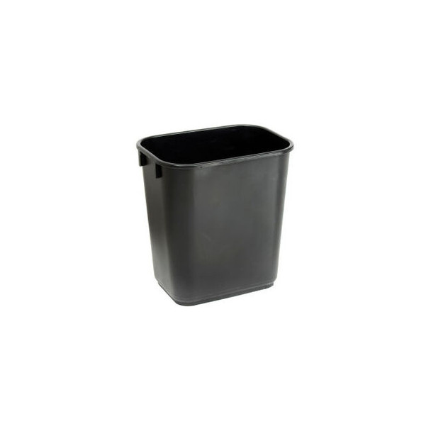 Global Industrial 13-5/8 Qt. Plastic Wastebasket - Black