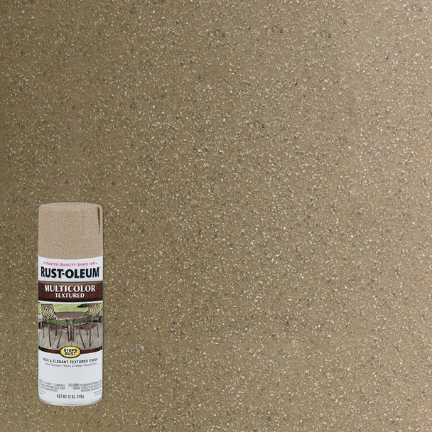 Rust-Oleum Stops Rust 12 Oz. MultiColor Textured Spray Paint, Desert Bisque
