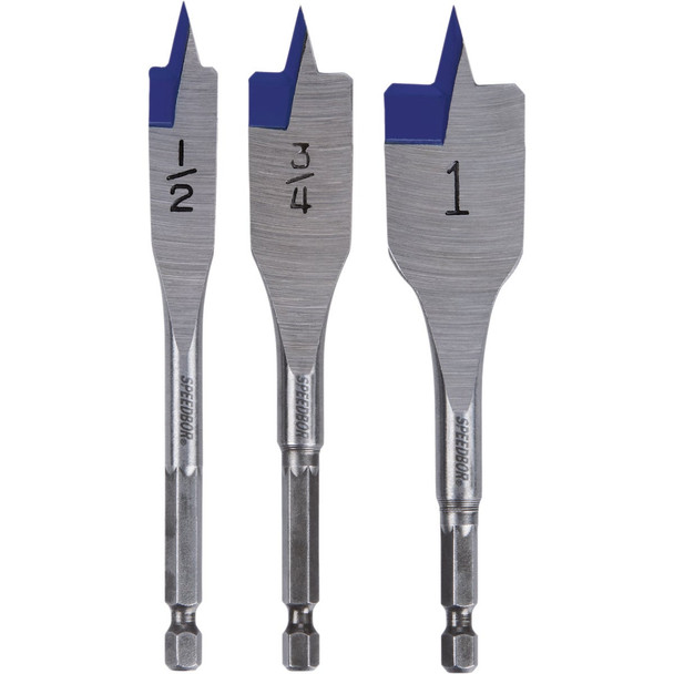 Irwin Speedbor 3-Piece Spade Bit Set 87950