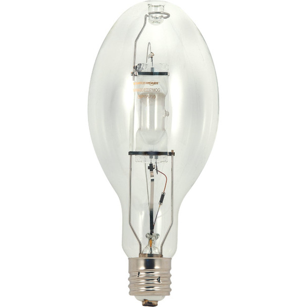 Satco 250W Clear ED28 Mogul Screw Metal Halide High-Intensity Light Bulb S5831