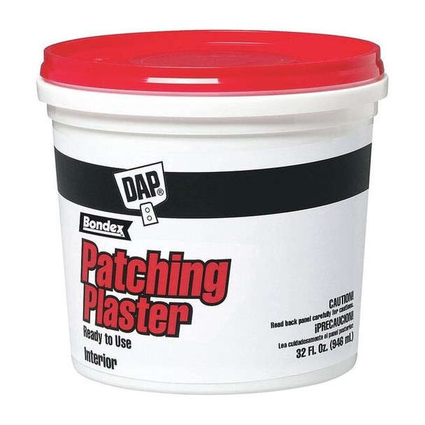 Dap Patching Plaster, 32 oz, Tub, White, Patching Plaster 52084