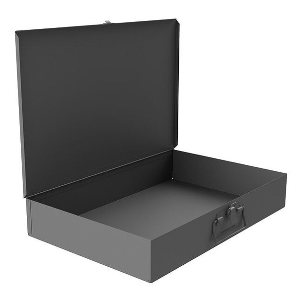Durham Mfg 1 Compartment Box, Steel, 18 in W x 12 in D x 3 in H 123-95