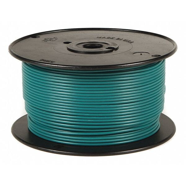 Primary Wire, GPT, 16 AWG, 1C C, Green, PVC, Stranded, 60V, 500 ft.