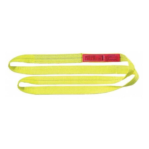 Lift-All Web Sling, Type 5, 5 ft L, 1 in W, Polyester, Yellow EN1601DX5