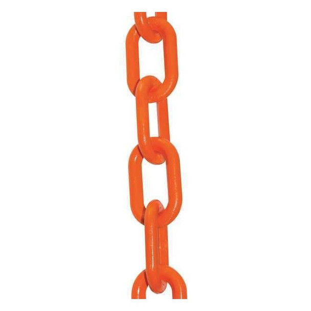 Manufacturer Varies Plastic Chain, Safety Orange, 100 ft Length, Gloss 51012-100
