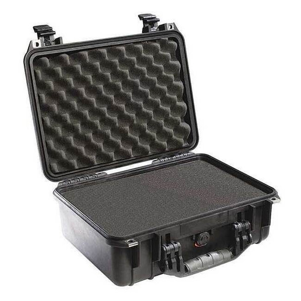 Pelican Black Protective Case, 16.44"L x 13"W x 6.82"D, Weight: 7.45 lb 1450