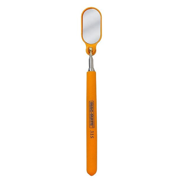 Mag-Mate Inspection Mirror,6-1/2" to 36" L,Oblong 315HVO