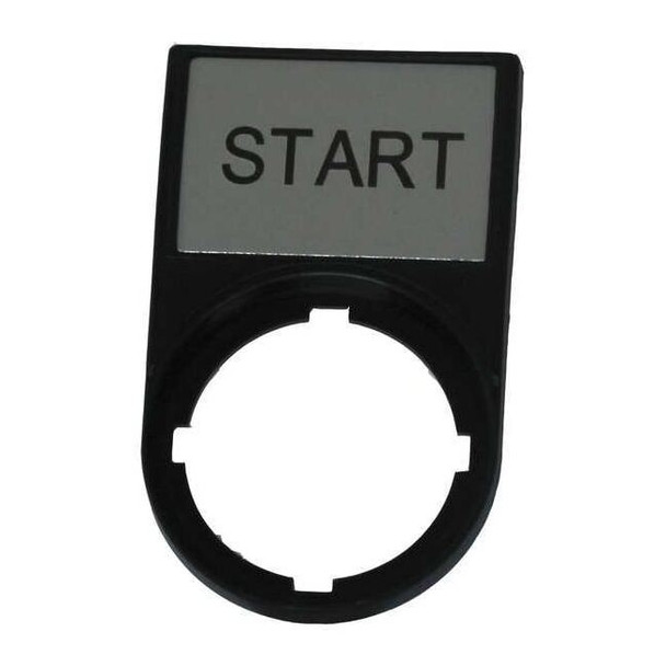 Eaton Legend Plate,Rectangular,Black M22S-ST-GB1