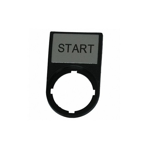 Eaton Legend Plate,Rectangular,Black M22S-ST-GB1