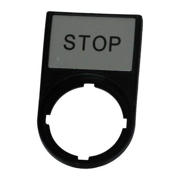 Eaton Legend Plate,Rectangular,Black M22S-ST-GB0