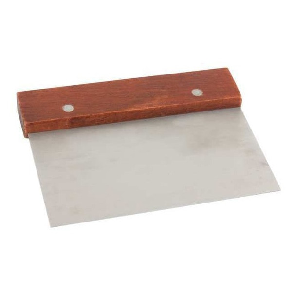 Crestware Dough Scraper,Steel/Wood,6-1/2 In WHDS63