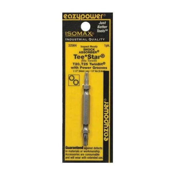 Manufacturer Varies Insert Bit,1/4",Torx,T20, T25,2-3/8" 32564
