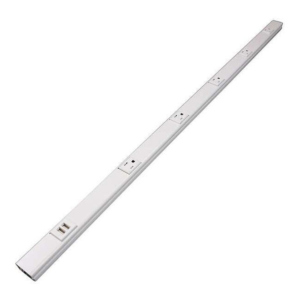 Legrand Prewired Raceway, 2000USB Series, 3 ft L, Ivory V20GB306TRUSB