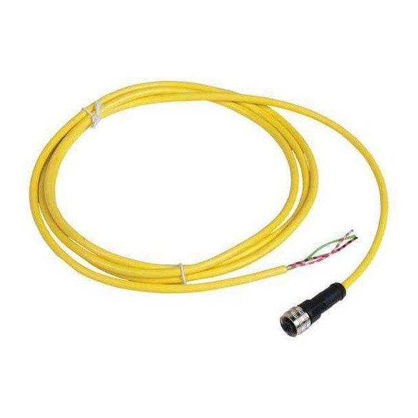 Telemecanique Sensors Cordset,6.56 ft.,Yellow,250VAC/300VDC XZCPV1865L2