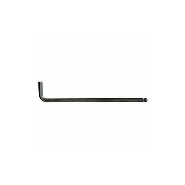 SAE Plain Ball Hex Key Hex Key, 1/8" Tip Size, 4 3/4 in Long, 3/4 in Short