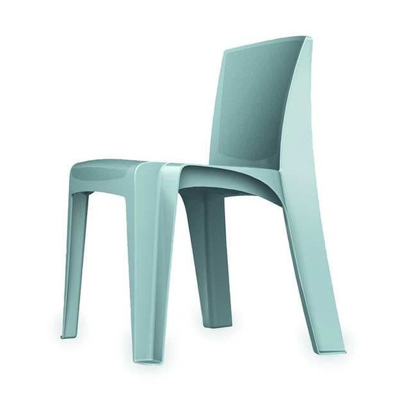 Cortech Stacking Chair, RazorBack Series, Polypropylene Gray 86484-G