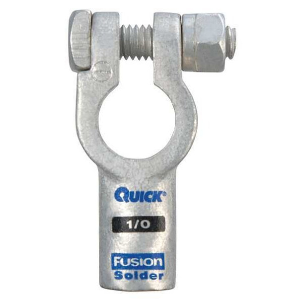 Fusion Straight Terminal,1/0 ga.,Black,Neg 406310N