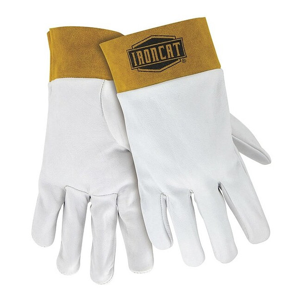 Ironcat Welding Gloves, Safety Cuff, Straight Thumb, A Cowhide, L, 1 PR 6140/L