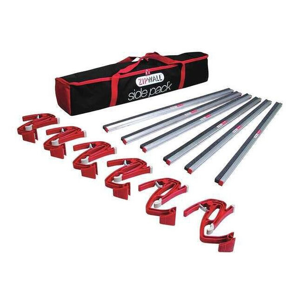 Zipwall ZipWall Side Pack Kit,With 3 Rail Bar SDPK