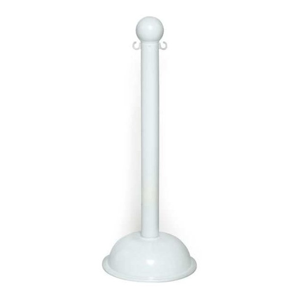 3" Diameter Plastic Stanchion - White, Height (4-pack)