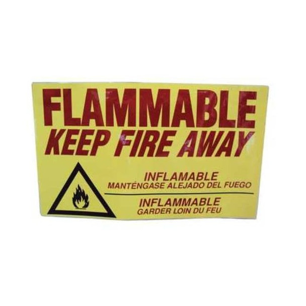Eagle Mfg Safety Cabinet Label,14 In. H,9 In. W C97D