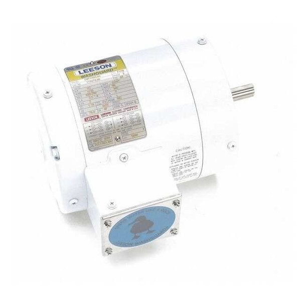 Leeson Washdown Motor,1/2 HP,3-Phase,56C Frame 113473.00