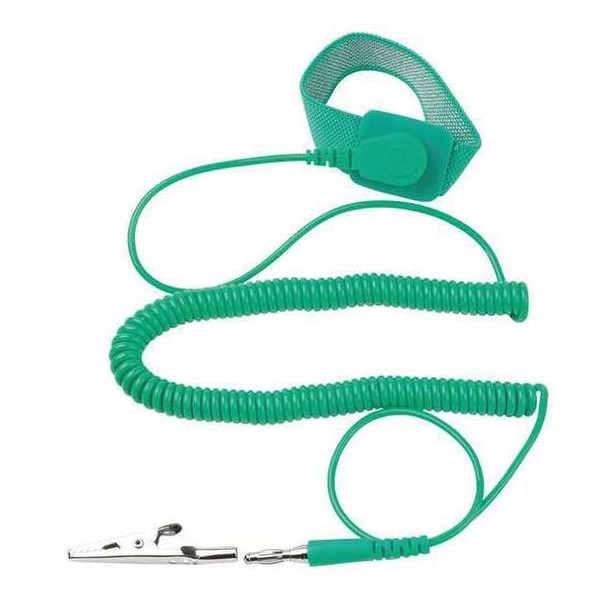 Eclipse ESD Wrist Strap,Adjustable,10 ft L,Green 900-002
