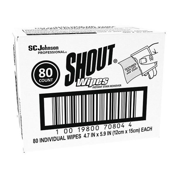 Shout Wet Cleaning Wipes,Packet,White 686661