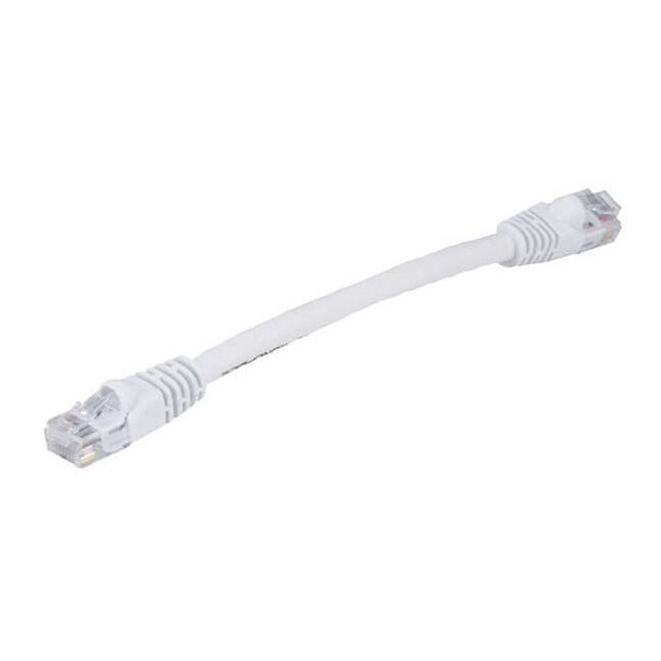 Monoprice Patch Cord,Cat 6,Booted,White,0.5 ft. 7506