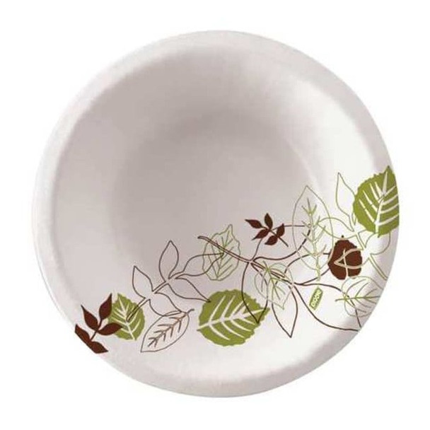 Dixie Disposable Bowl,12 fl. oz., Paper, Pathways, PK500 SXB12WS