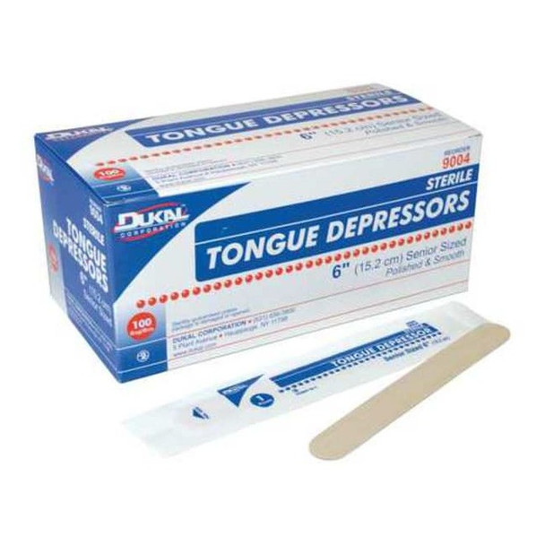 Unimed Midwest Tongue Depressors, Wood, 6 in L, 2/3 in W DSTD313314