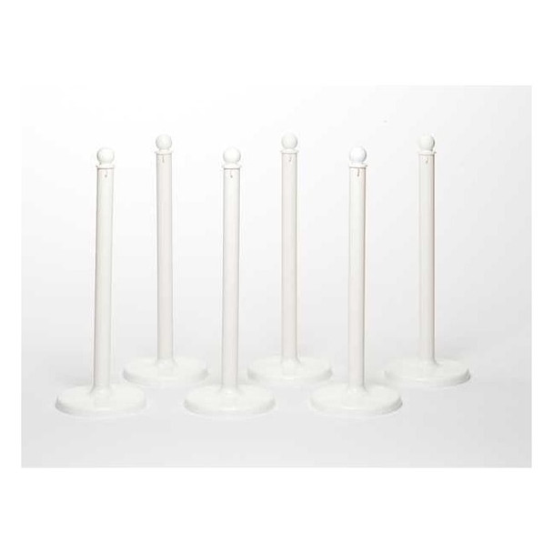 Manufacturer Varies Medium Duty Stanchion,40 In. H,PK6 96401-6