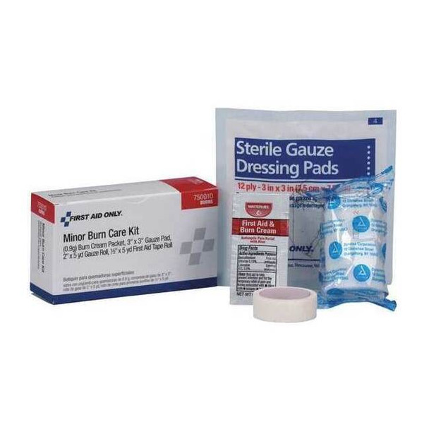 First Aid Only Burn Care Kit, Paper 5 Components, 1 People Served 750010