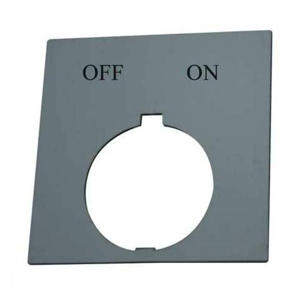 Eaton LegendPlate,Off-On,White/Blk,Rectangular HT8SP42
