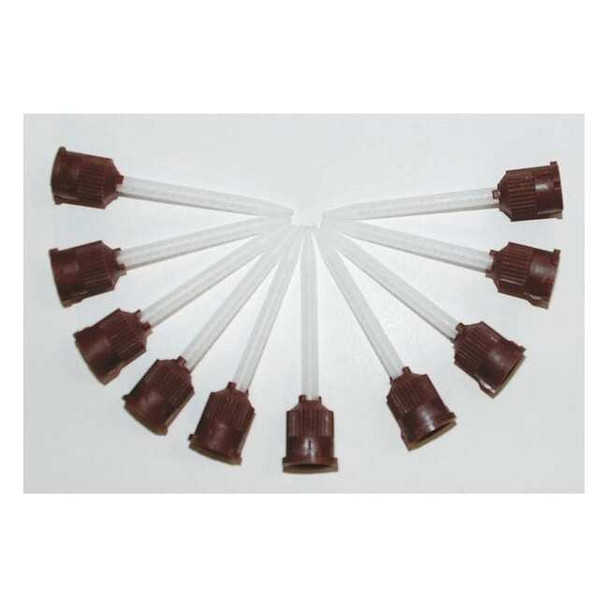Loctite Mixing Nozzle, Black, White, 1:1, 2:1 Mixing Ratio, 10 PK 1197606