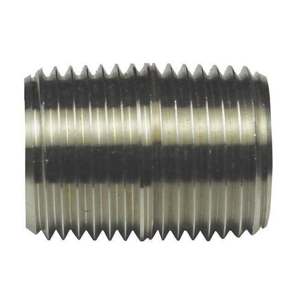 IMC Nipple, 3/4 in, Threaded, 304 Stainless Steel, PVC Coated