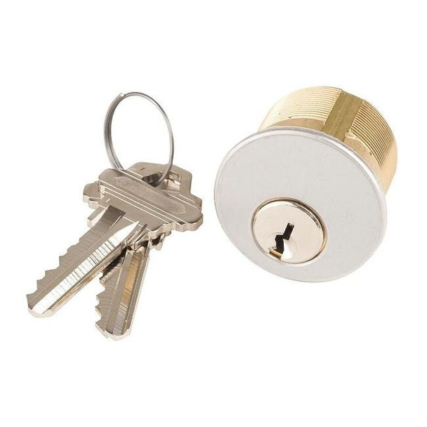 Lockset Cylinder, Satin Chrome, Keyway Type Schlage(R) C, 5 Pins