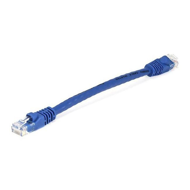 Monoprice Patch Cord,Cat 5e,Booted,Blue,0.5 ft. 4975