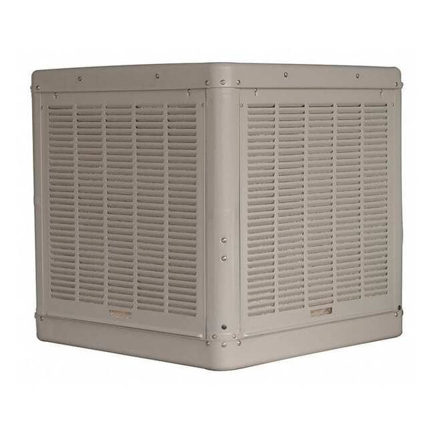 Ducted Evaporative Cooler, 4,400 to 4,900 cfm, 1,200 sq ft, 8.6 gal, Belt