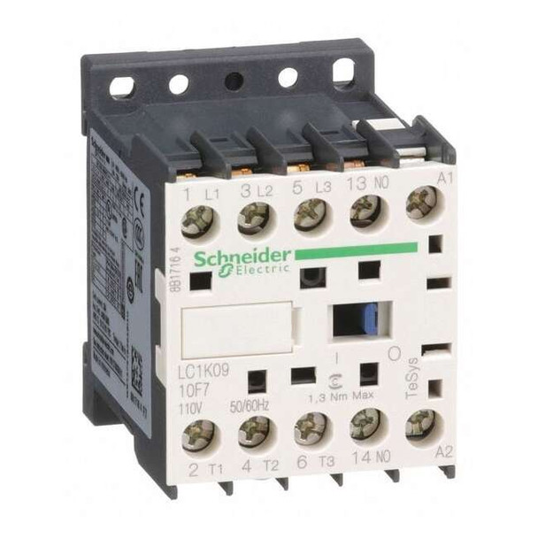 IEC Miniature Magnetic Contactor, 1NO, 110V AC, 3 P, Non-Reversing, Screw Clamp