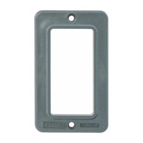 Box Cover, Outlet Box Type, 1 Gang, Thermoplastic Elastomer