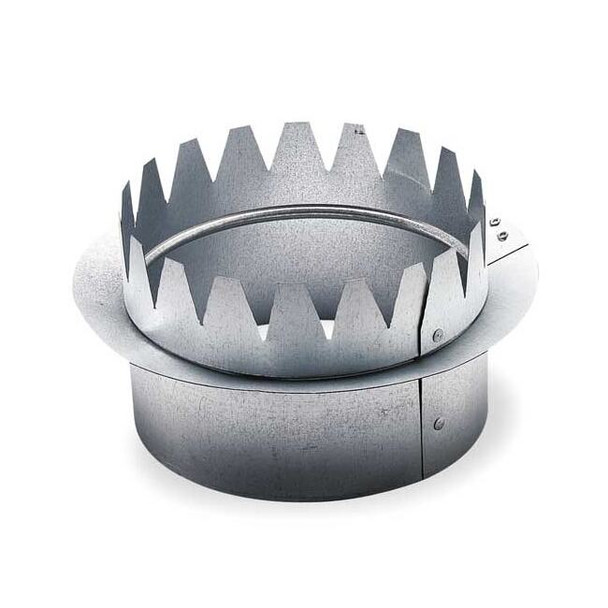 Ameriflow Snap On Collar,Round,Galvanized Steel G5012C