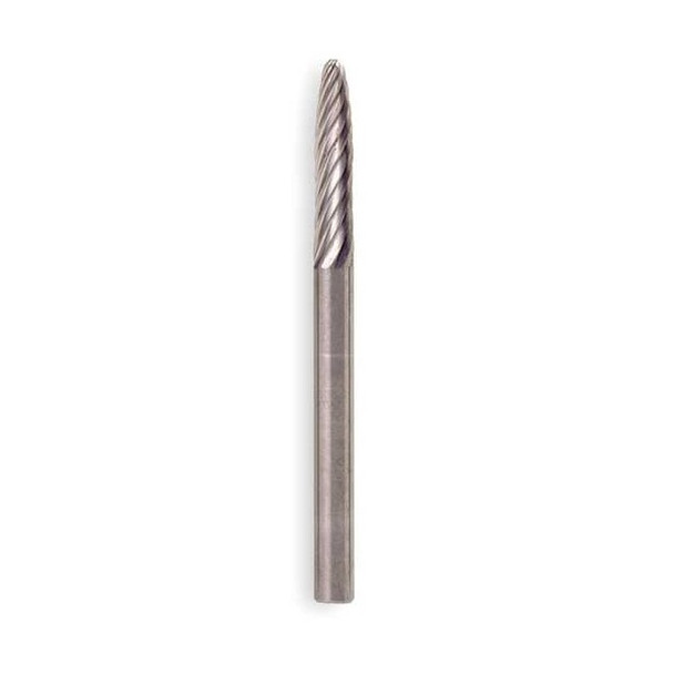 Widia Carbide Bur,Round Nose Tree,3/8,SGL Cut M40385