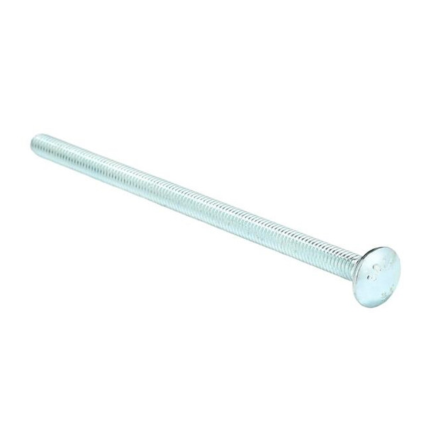 Carriage Bolt, Square Neck, 5/16"-18, 6 in L, Steel, Grade 2, Zinc Plated, 50 PK