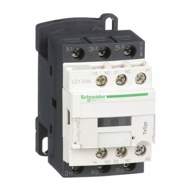 IEC Magnetic Contactor, 1NC/1NO, 240V AC, 3 P, Non-Reversing, Screw Clamp