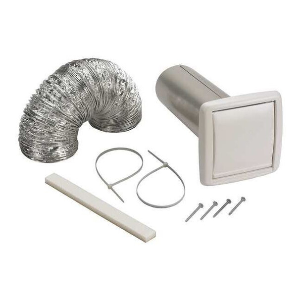 Broan-Nutone Wall Vent Kit,Flexible Duct,5 ft. L WVK2A