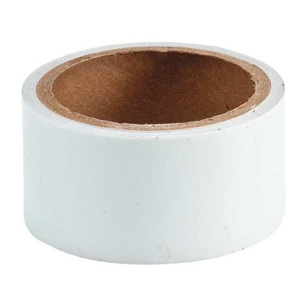 Floor Marking Tape, Polyester, No Legend, White, 2 in W., 8 mil Thickness