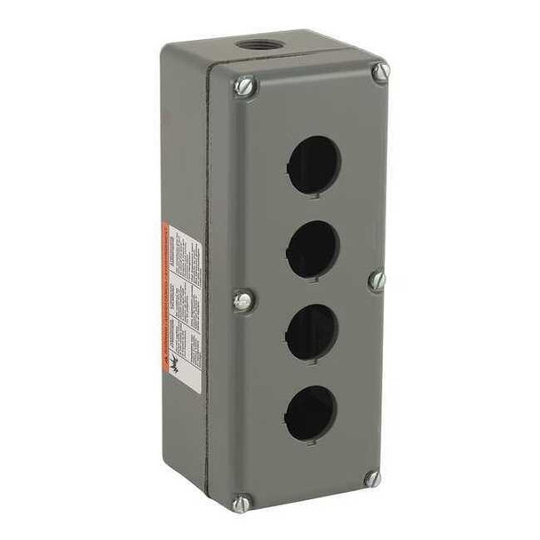 Schneider Electric PushButtonEnclosure,30mm,4Holes,Alum 9001KY4
